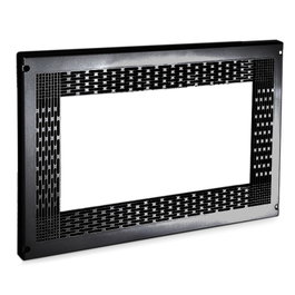 HERRAJES ALK Cadre pour meuble de micro-ondes en ABS Noir