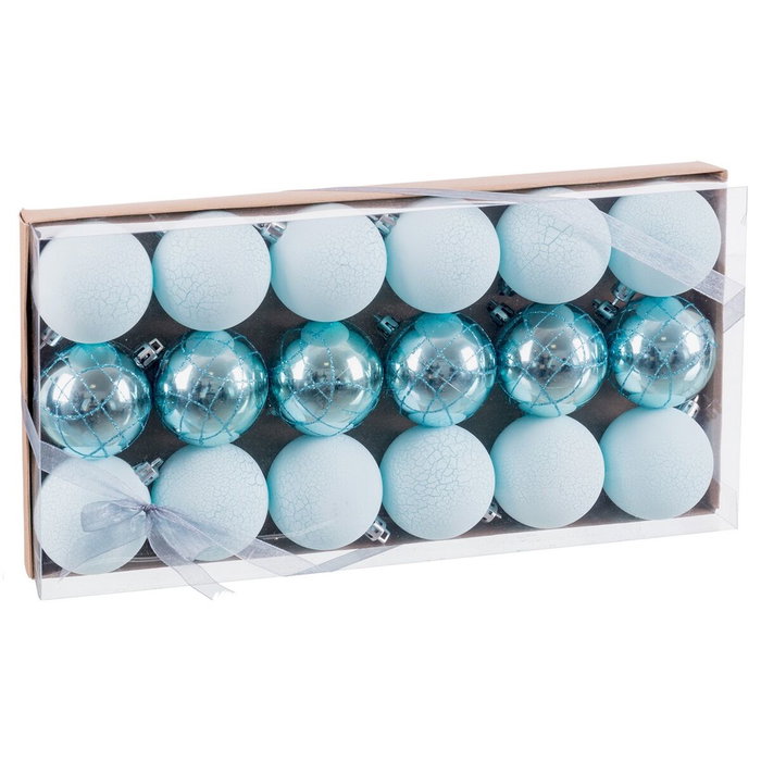 BigBuy Home Boules de Noël Bleu Plastique Ø 6 cm (18 Unités) BigBuy Home Boules de Noël Bleu Plastique Ø 6 cm (18 Unités)