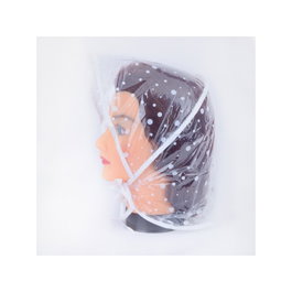 Bifull Capuche Imperméable pour Cheveux avec Visière, Protection de Coiffure, Capuche en PVC