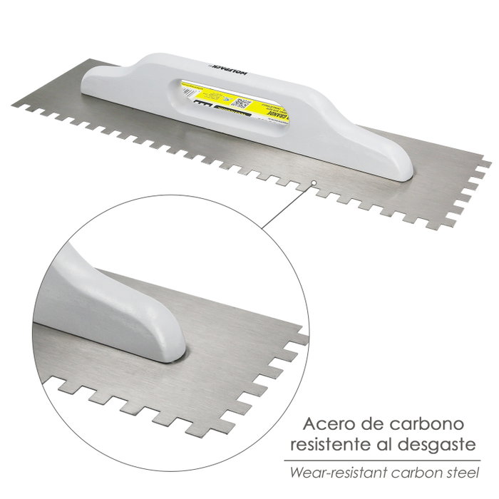 WOLFPACK LINEA PROFESIONAL Peigne en acier grande taille 480x130 mm WOLFPACK LINEA PROFESIONAL Peigne en acier grande taille 480x130 mm