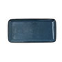 Bidasoa Plat Rectangular Cerámica Ikonic 28x14 cm Bleu Brillant Apt Micro-ondes Lavable Lave-vaisselle