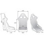 OMP TRS-X Siège de course FIA 8855-1999 Noir