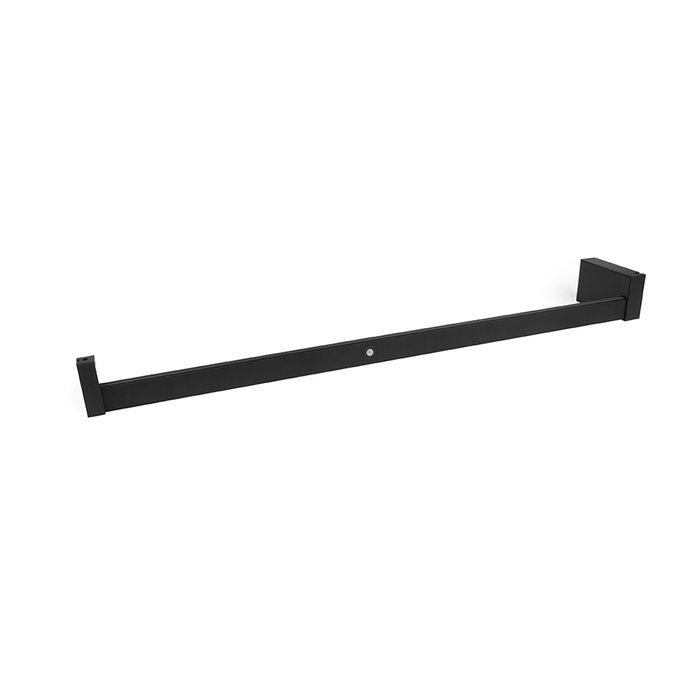 Emuca barre de penderie pour armoire Castor avec lumière LED, batterie amovible et détecteur de mouvement, 858, Peint en noir texturé Emuca barre de penderie pour armoire Castor avec lumière LED, batterie amovible et détecteur de mouvement, 858, Peint en noir texturé