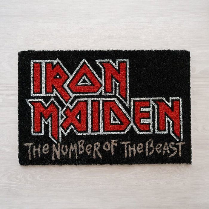 ERIK Paillasson Iron Maiden en fibre de coco 60x40 cm avec base PVC antidérapant