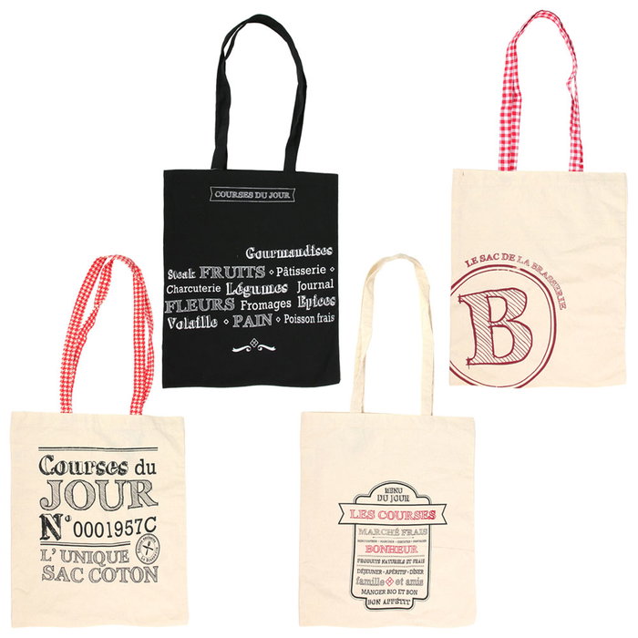 Totally Addict Sac Tote Bag BISTROT en coton