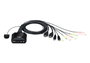 Aten CS22H Commutateur KVM câblé USB 2 ports avec sélecteur de port distant, HDMI 4K UHD 60 Hz pour contrôle de 2 ordinateurs