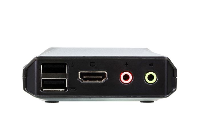 Aten CS22H Commutateur KVM câblé USB 2 ports avec sélecteur de port distant, HDMI 4K UHD 60 Hz pour contrôle de 2 ordinateurs