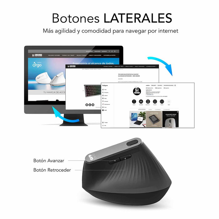 Souris sans-fil Subblim SUBMO-EDNVW01 Noir 4000 dpi