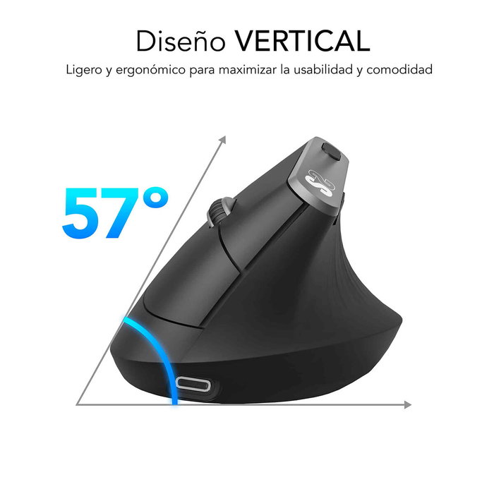 Souris sans-fil Subblim SUBMO-EDNVW01 Noir 4000 dpi