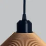 Lampe Suspendue Colt Beige/Fleuron Noir/Câble Noir
