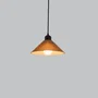Lampe Suspendue Colt Beige/Fleuron Noir/Câble Noir