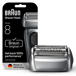 Braun Series 8 Tête de rasoir - 4+1 éléments - Compatible toutes générations Series 8 - Installation facile par clic - Fabriqué en Allemagne