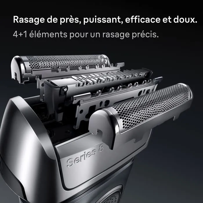 Braun Series 8 Tête de rasoir - 4+1 éléments - Compatible toutes générations Series 8 - Installation facile par clic - Fabriqué en Allemagne Braun Series 8 Tête de rasoir - 4+1 éléments - Compatible toutes générations Series 8 - Installation facile par clic - Fabriqué en Allemagne