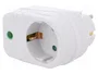 LOGILINK Bloc d'alimentation 1 prise Schuko 230V AC 16A blanc