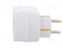 LOGILINK Bloc d'alimentation 1 prise Schuko 230V AC 16A blanc