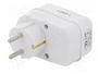 LOGILINK Bloc d'alimentation 1 prise Schuko 230V AC 16A blanc