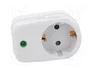 LOGILINK Bloc d'alimentation 1 prise Schuko 230V AC 16A blanc
