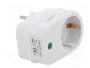 LOGILINK Bloc d'alimentation 1 prise Schuko 230V AC 16A blanc