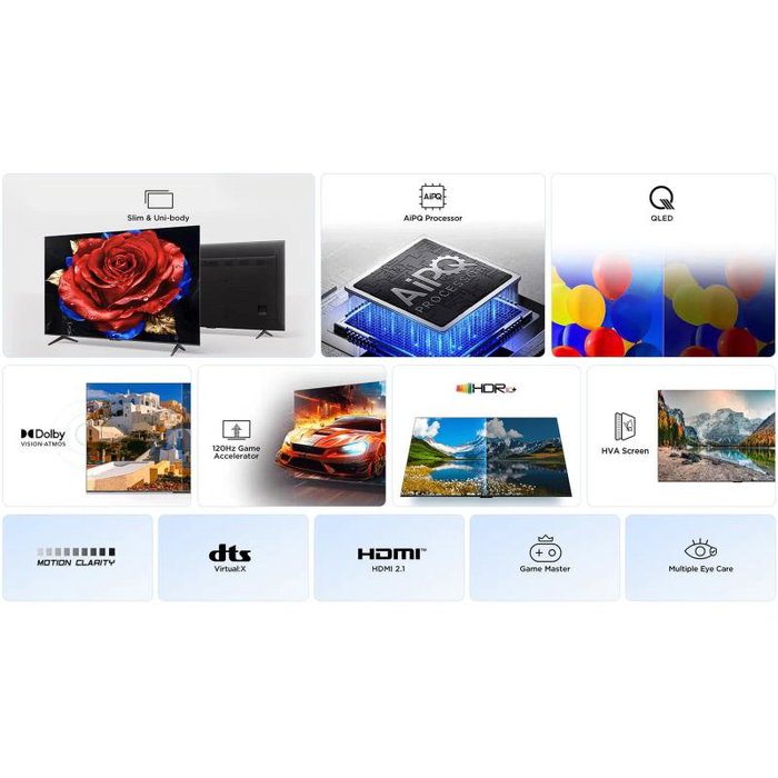 TCL Téléviseur 43 pouces QLED Ultra HD 4K Smart TV - 43T69C TCL Téléviseur 43 pouces QLED Ultra HD 4K Smart TV - 43T69C
