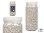 Giftdecor Pot de pierres métallisées 2-5 mm gris 700g