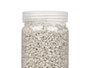 Giftdecor Pot de pierres métallisées 2-5 mm gris 700g
