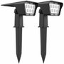 Lumisky Lot de 2 spots solaires Curtis LED blanc froid