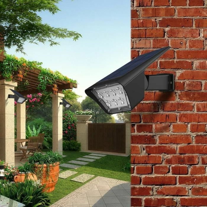 Lumisky Lot de 2 spots solaires Curtis LED blanc froid