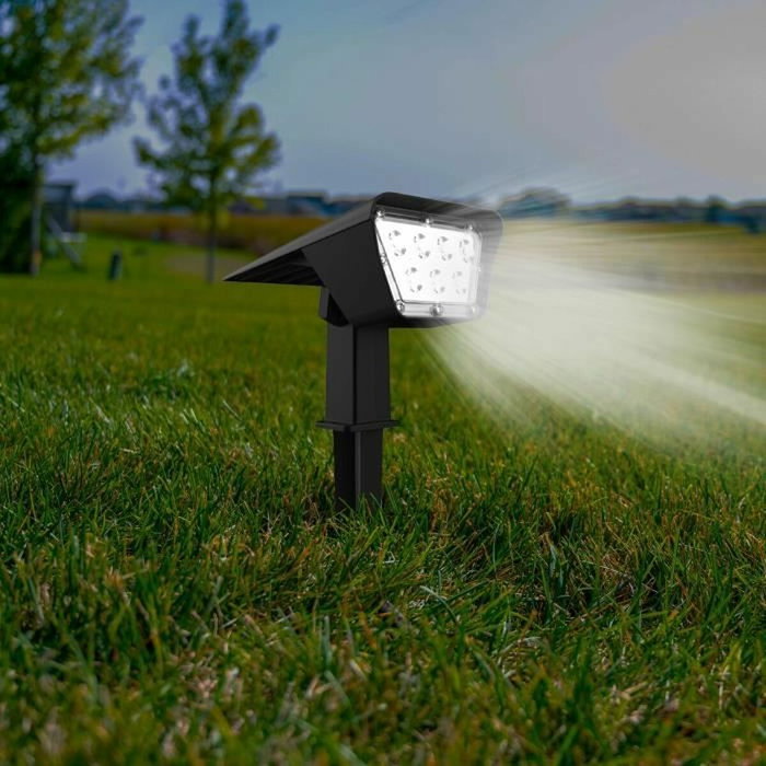 Lumisky Lot de 2 spots solaires Curtis LED blanc froid