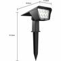Lumisky Lot de 2 spots solaires Curtis LED blanc froid