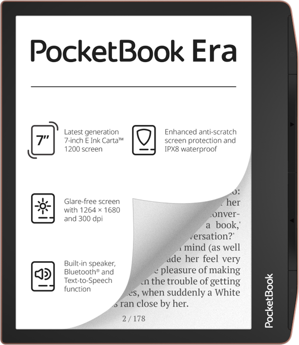 PocketBook Era eBook Reader 16GB PB700-U-16-WW-B Argent/Noir PocketBook Era eBook Reader 16GB PB700-U-16-WW-B Argent/Noir