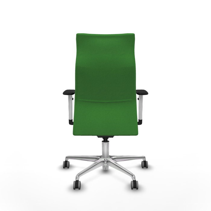 Piqueras Y Crespo Fauteuil Albacete Vert avec Mécanisme Synchrone et Base Aluminium