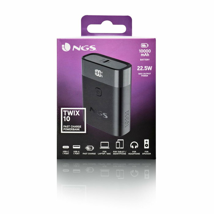 Powerbank NGS TWIX10 Noir 10000 mAh