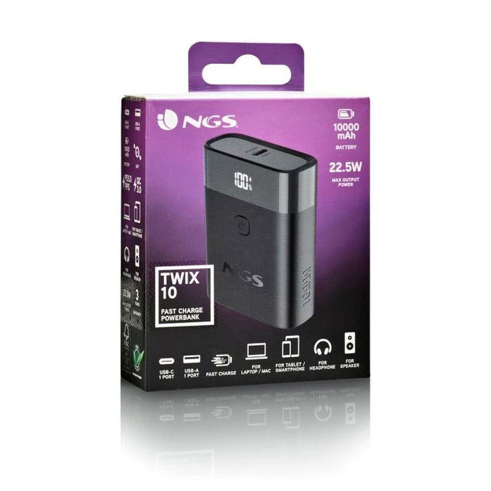 Powerbank NGS TWIX10 Noir 10000 mAh