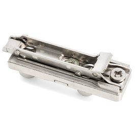 SALICE BAP7R09 / BAP7R39 Base droite pour charnière en zamak avec clip et montage direct, hauteur H3