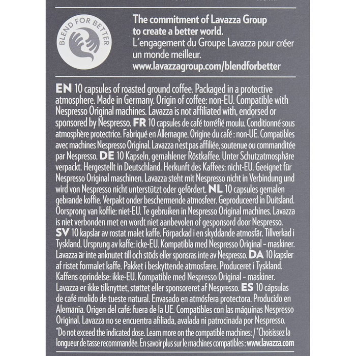 Capsules de café Lavazza 08667 Espresso Intenso 10 Capsules