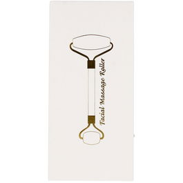 Momo Rouleau de Massage en Quartz Rose - Outil de Beauté pour Visage et Cou - 1 unité