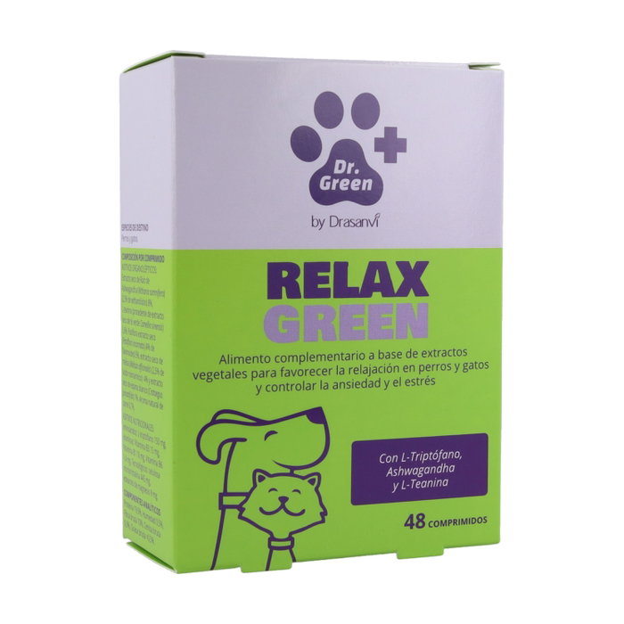 Dr. Green Relaxgreen 48 comprimés pour chiens et chats Dr. Green Relaxgreen 48 comprimés pour chiens et chats