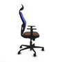 Chaise de Bureau avec Appui-tête Jorquera Piqueras y Crespo 1D036N1 Bleu Brun foncé