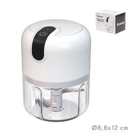 Ovenza Mini coupe-légumes rechargeable blanc, ø8,8 x 12 cm
