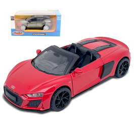TACHAN Voiture Télécommandée Pullback Audi R8 Spyder 1:35 Réplique avec Lumière et Son - Jouet Enfant +3 Ans