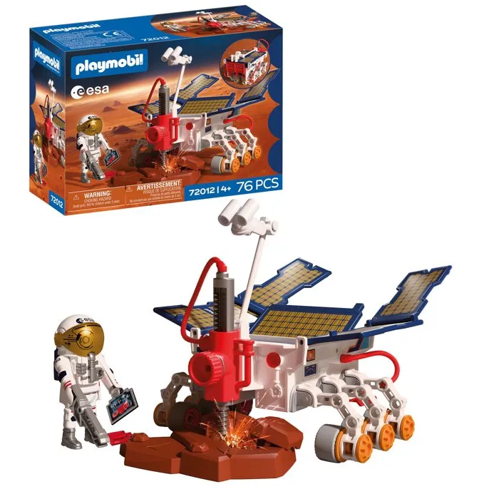 Playmobil 72012 Rover d'exploration sur Mars ESA - Jeu de construction espace 76 pièces - Jouet enfant dès 4 ans
