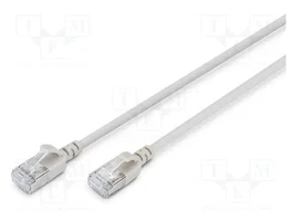 DIGITUS Cordon de raccordement Cat 6a F/FTP 3m Gris