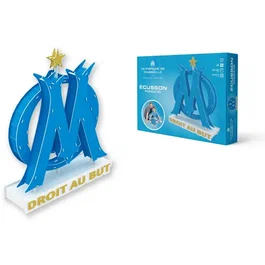 Megableu Puzzle 3D - Écusson Olympique de Marseille - 40 pièces - Dès 7 ans - Version française
