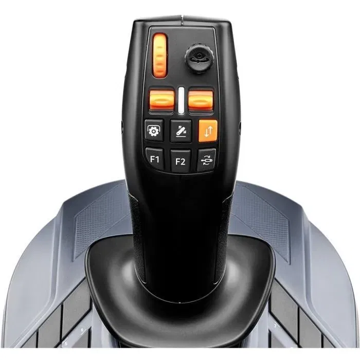Thrustmaster Joystick SimTask FarmStick Noir - Pour simulateur de farming et équipements lourds - 6 boutons, molette, mini-stick
