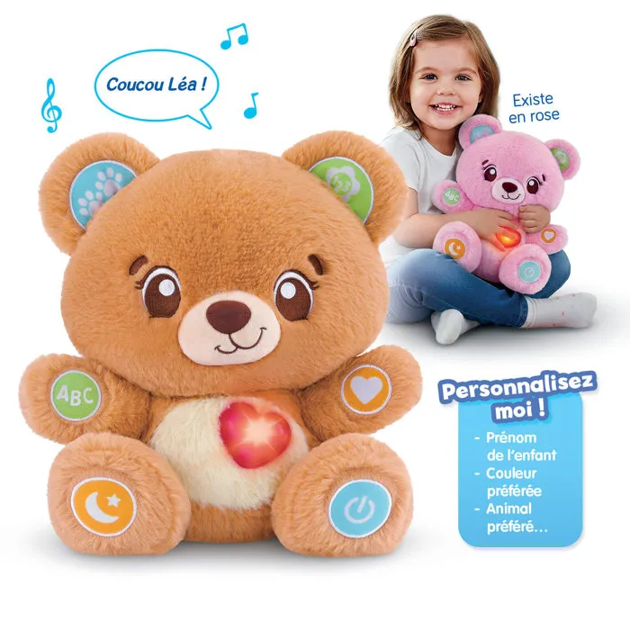 Vtech Baby Bonbon, mon ourson à personnaliser Rose