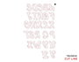 Misskuty Emporte-pièces fins ZAG Alphabet classique majuscule cursive 26u.
