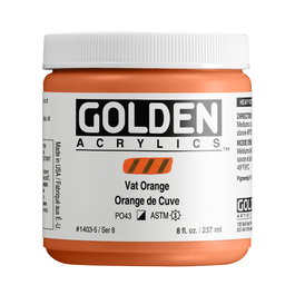 Golden Peinture Acrylique Heavy Body Iva Naranja 237 ml