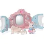 Sylvanian Families - Coffret de Jeu Dressing de Princesse - Carrosse Transfo pour Fille Lapin Neige avec Accessoires (Chaussures, Sacs, Bijoux)