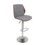 Tabouret Home ESPRIT Marron Gris Argenté Noyer 50 x 52 x 121 cm