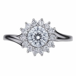 Diamonfire Anneau en Argent et Zirconia Taille 17 Gris